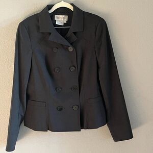 WWORTH Gray Wool Long Sleeve Button Down  Blazer size 8